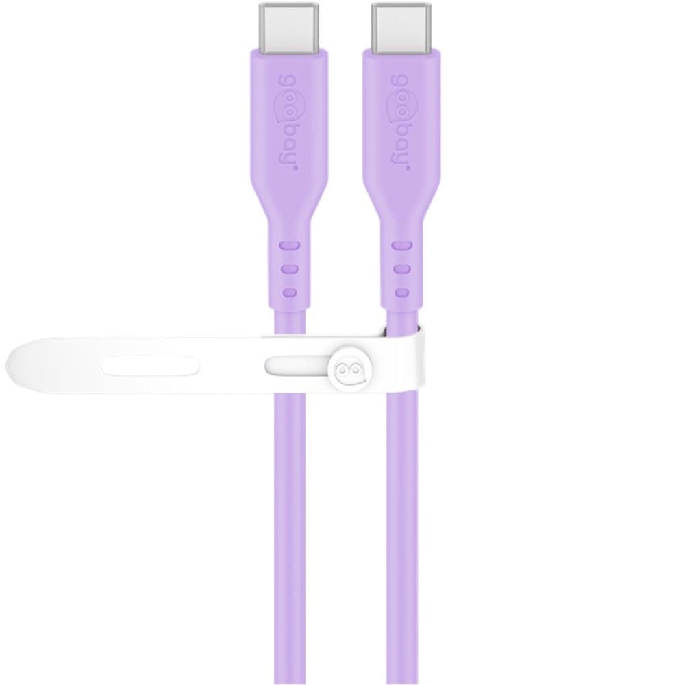Cavo USB-C&trade Maschio/Maschio USB 2.0 in Silicone 1,5 metri Viola - 7