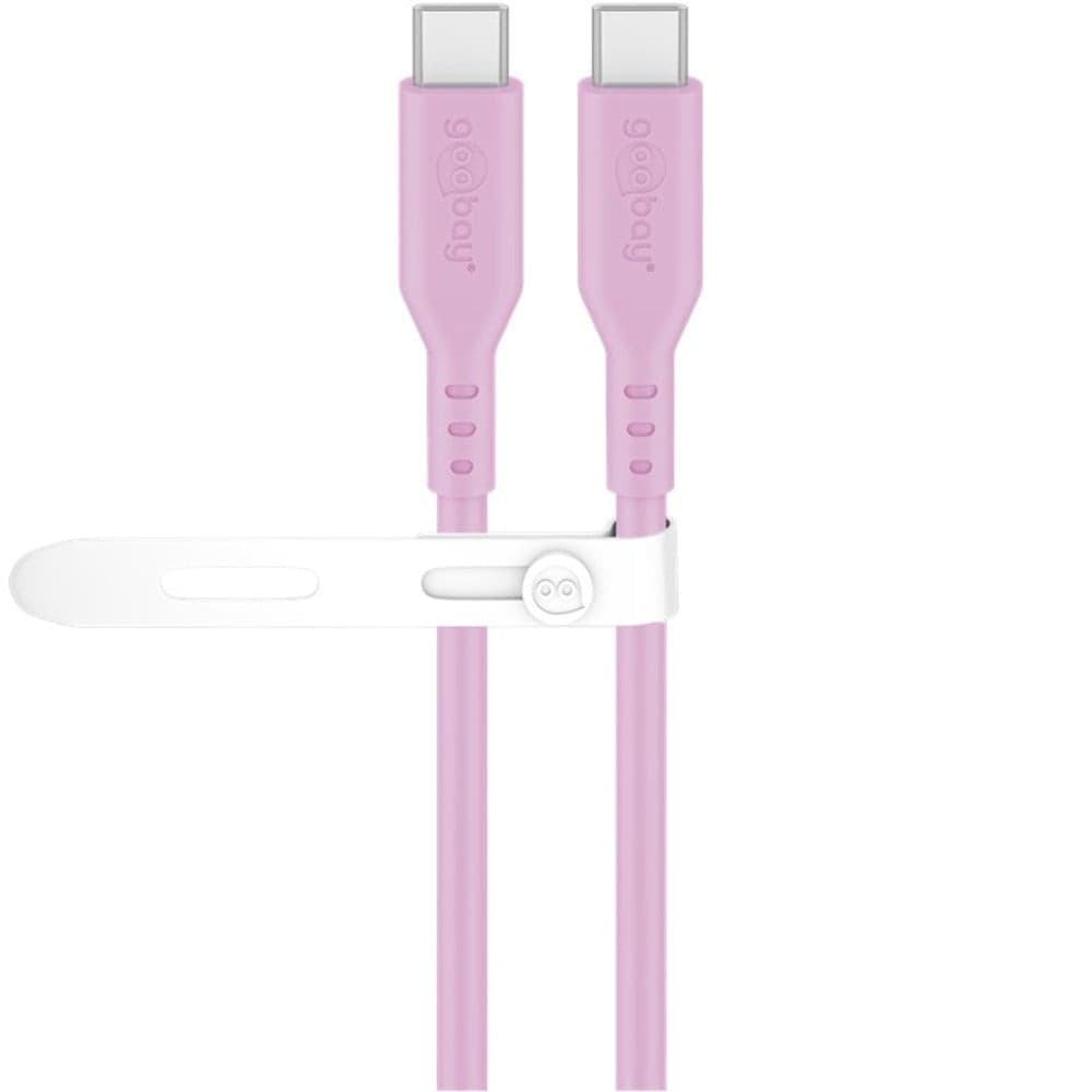 Cavo USB-C&trade Maschio/Maschio USB 2.0 in Silicone 1,5 metri Rosa - 5
