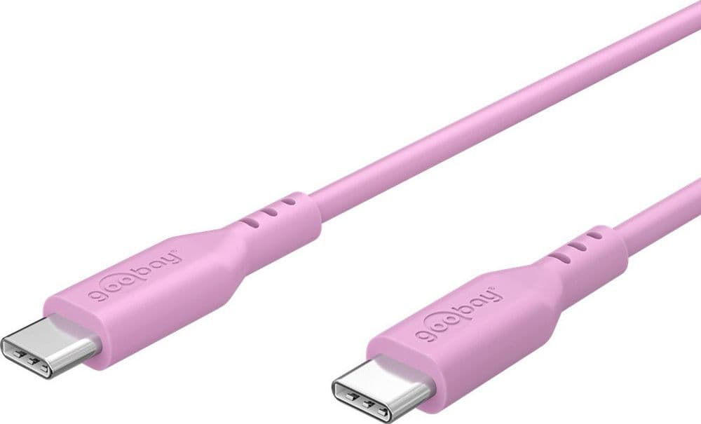 Cavo USB-C&trade Maschio/Maschio USB 2.0 in Silicone 1,5 metri Rosa - 6