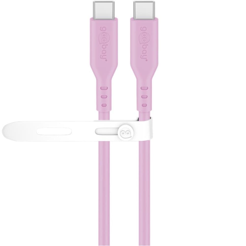 Cavo USB-C&trade Maschio/Maschio USB 2.0 in Silicone 1,5 metri Rosa - 7