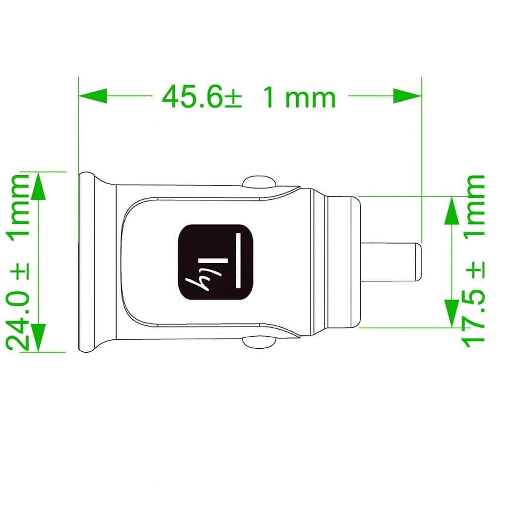 Mini Caricatore da Auto 2 Porte USB-A 5V/2.4A Nero - 9