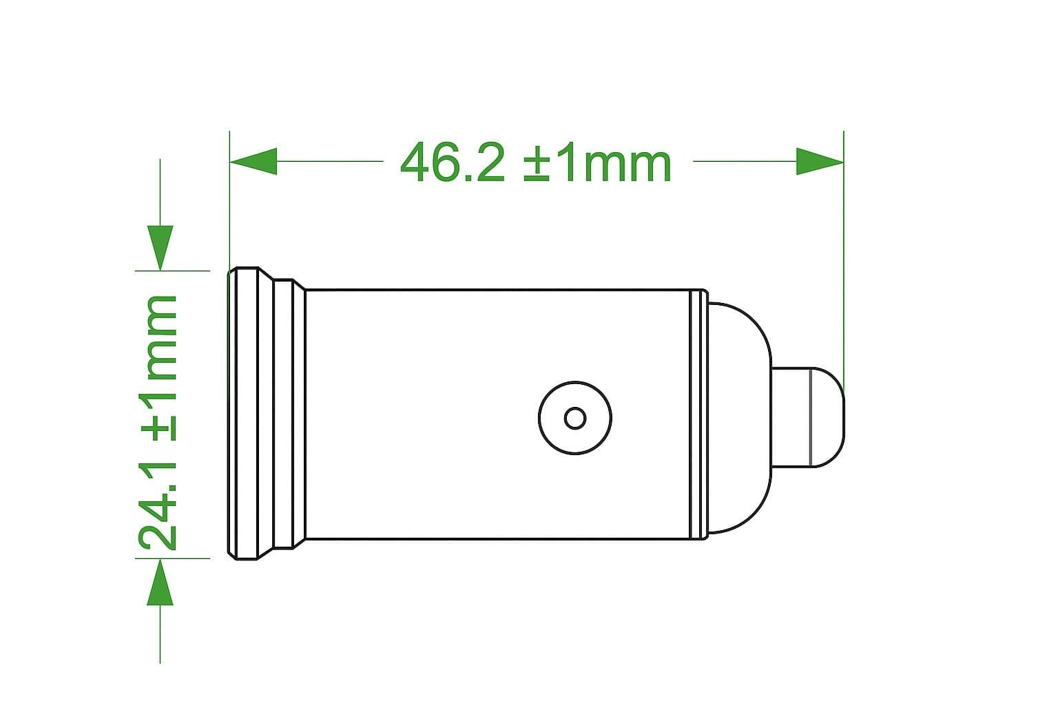 Mini Caricatore da Auto USB-A e USB-C&trade 5V/4A Nero - 2