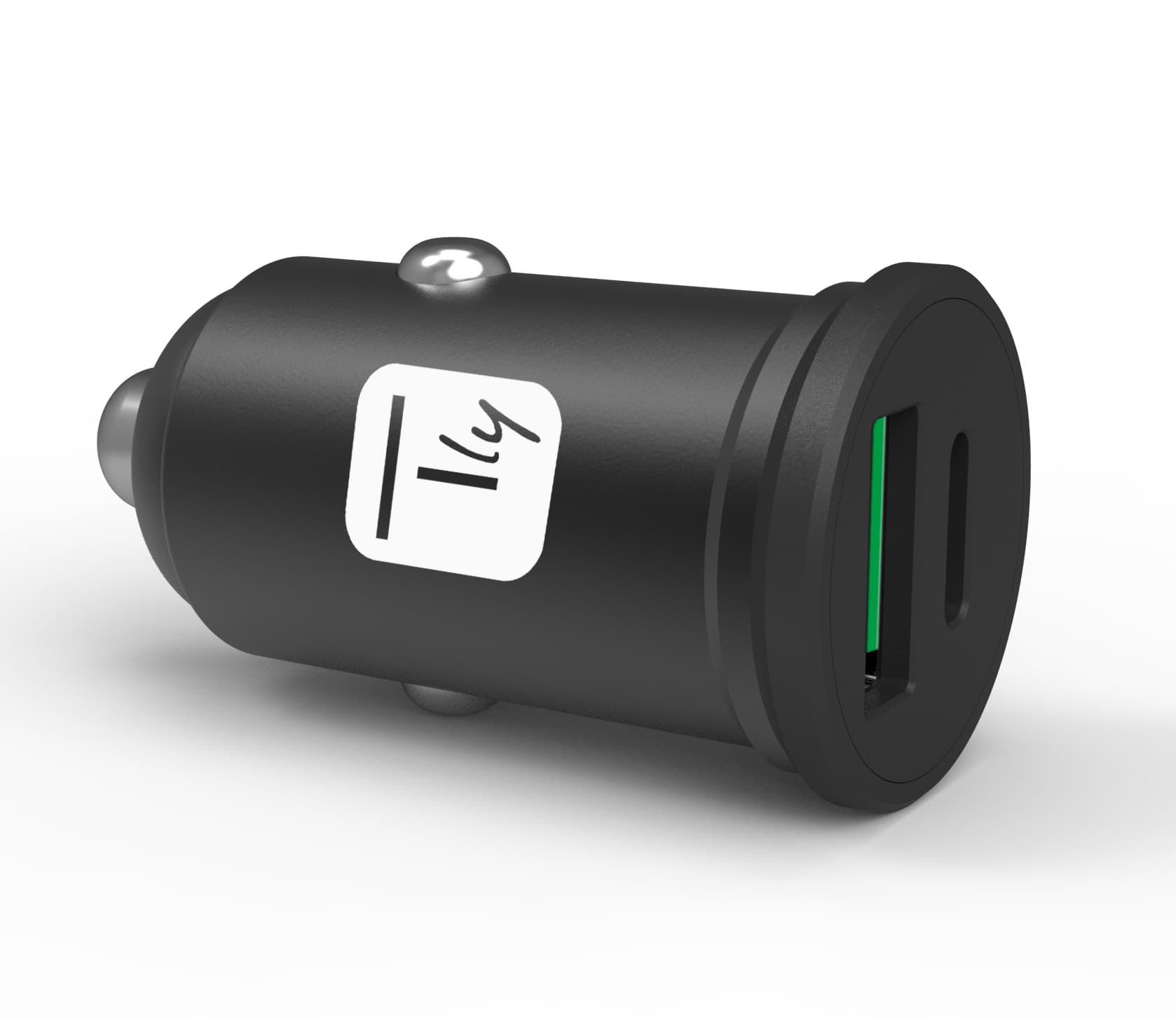 Mini Caricatore da Auto USB-A e USB-C&trade 5V/4A Nero - 9