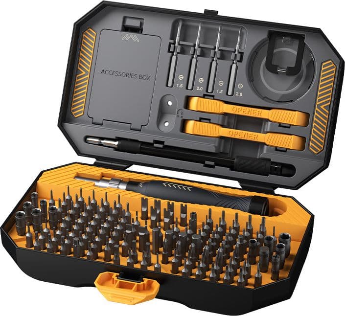 Kit Valigetta 145 pezzi Cacciavite Bussole e Punte Professionali - 7
