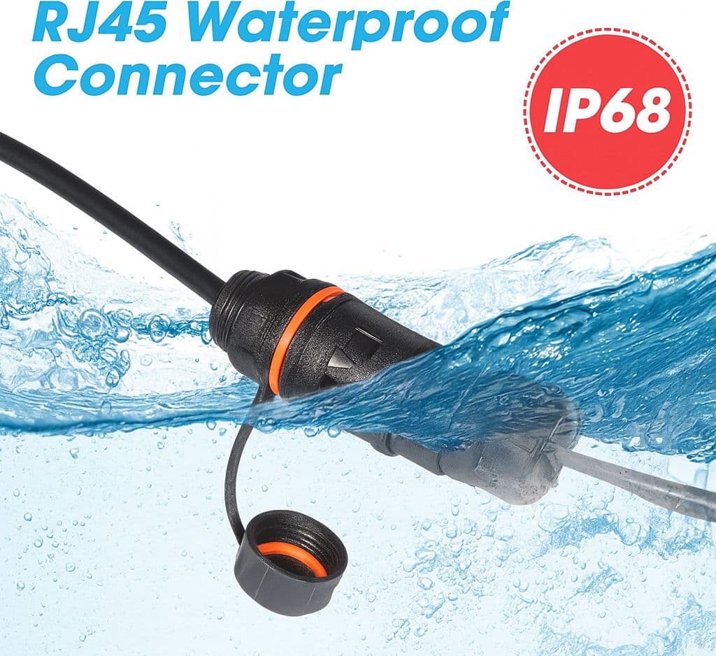 Frutto Toolless da Pannello RJ45 Cat.6 STP Impermeabile IP68 - 7