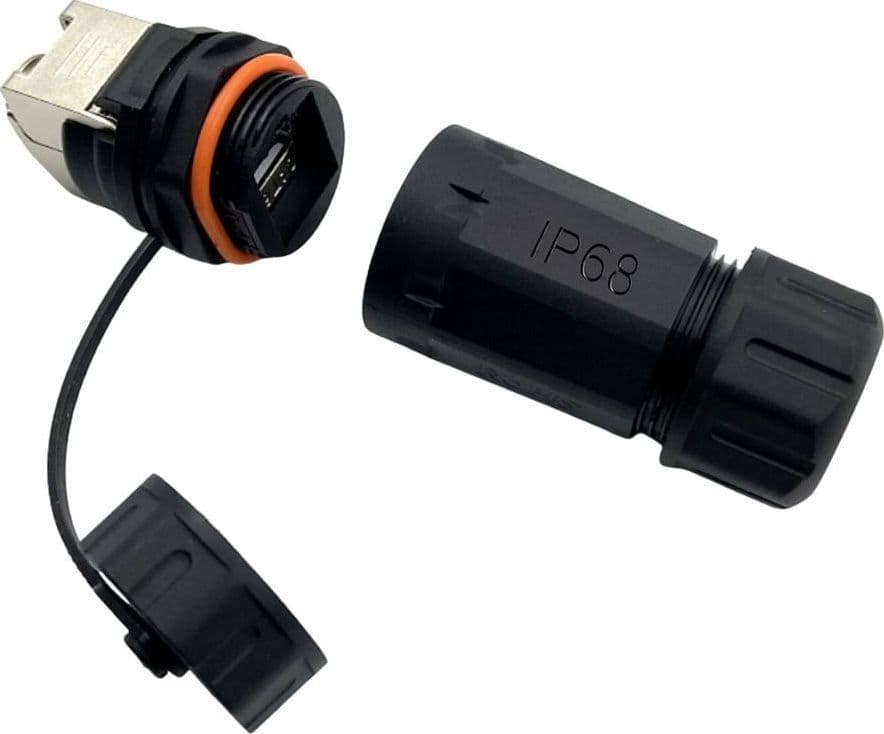 Frutto Toolless da Pannello RJ45 Cat.6 STP Impermeabile IP68 - 8