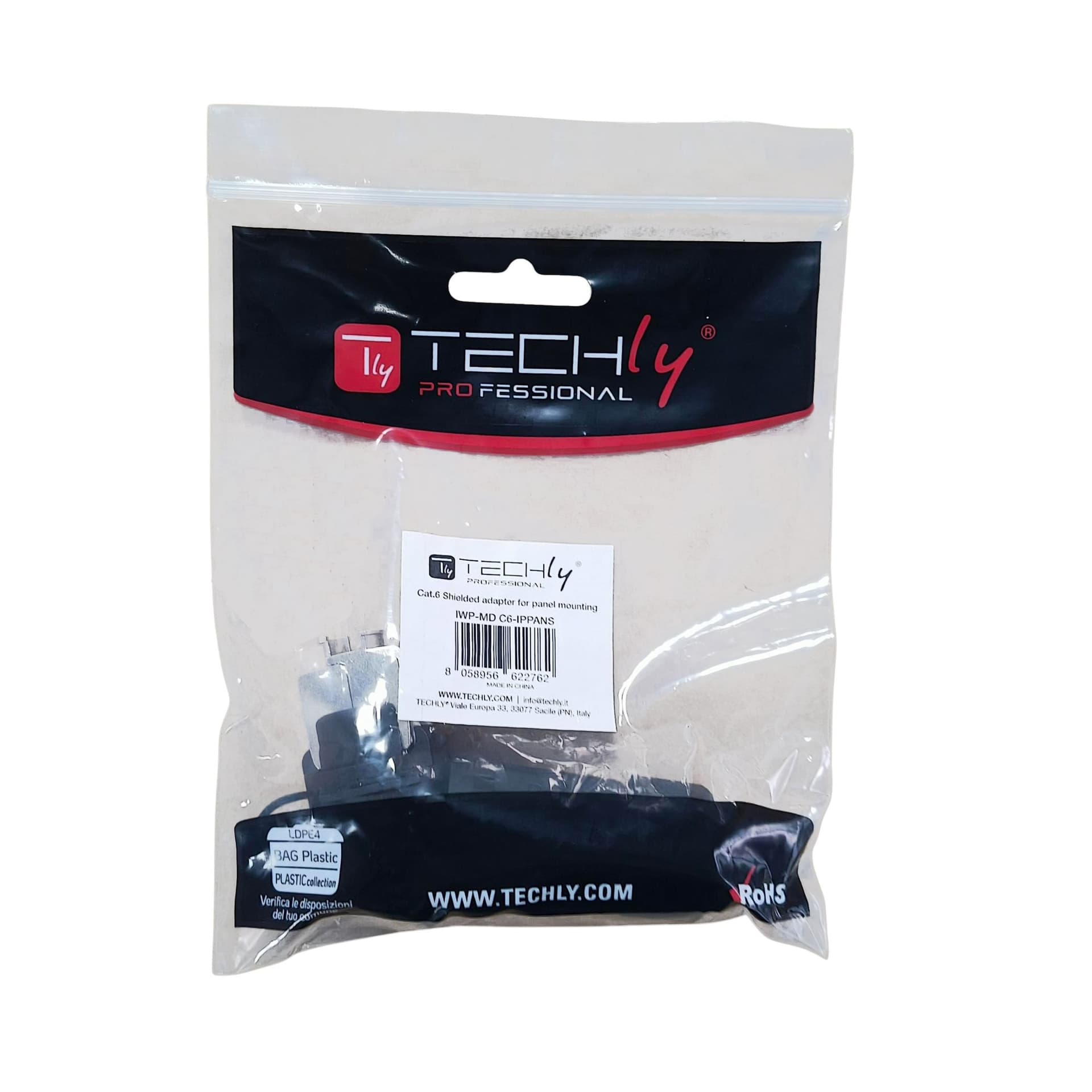 Frutto Toolless da Pannello RJ45 Cat.6 STP Impermeabile IP68 - 9