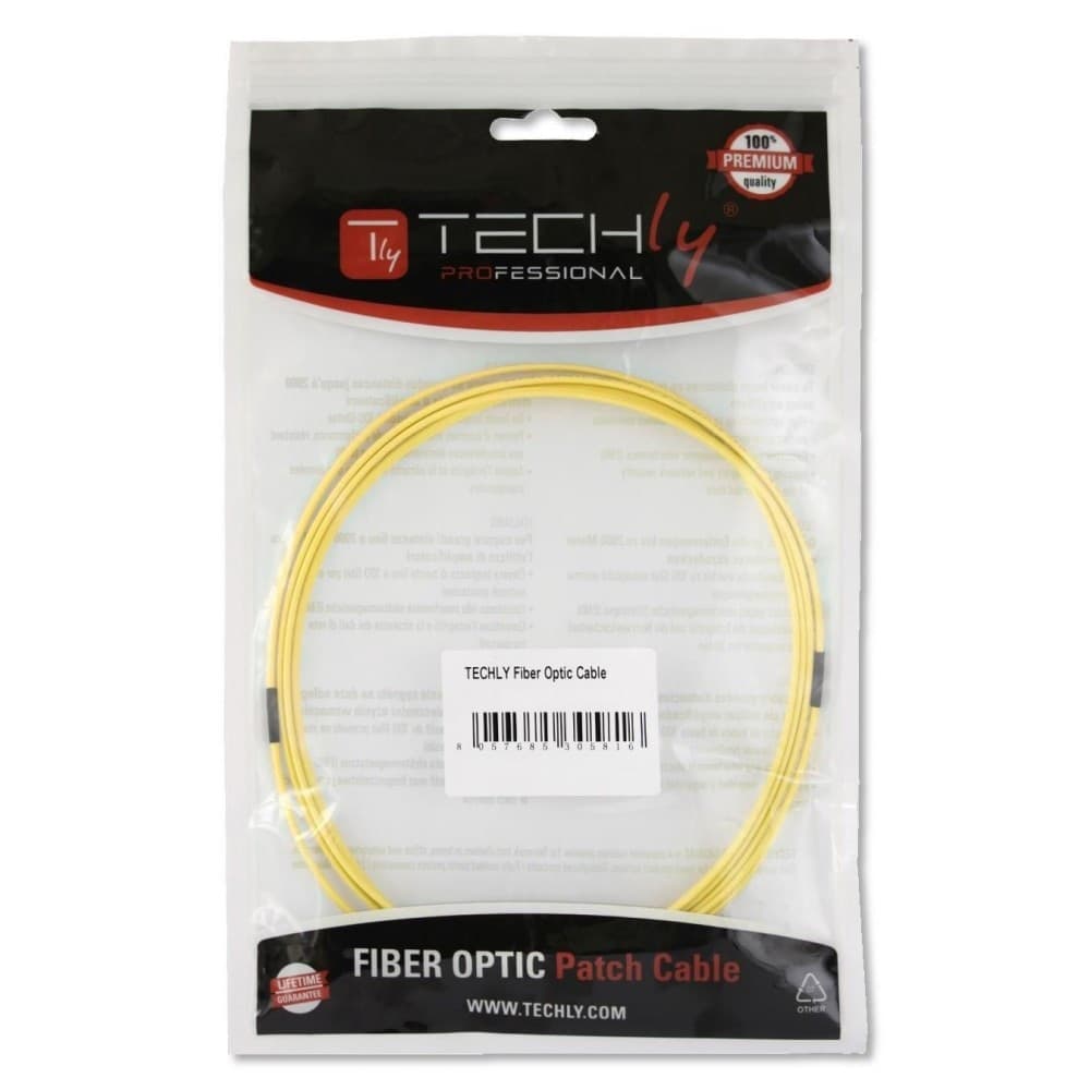 Cavo Fibra Ottica Monomodale OS2 SC-APC/SC-UPC 9/125 1m - 6