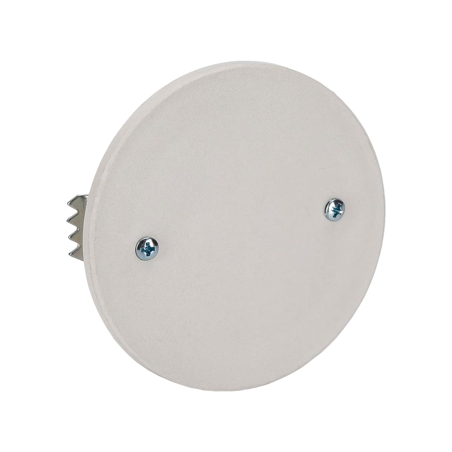 Coperchio con Graffe per Scatola da Incasso &oslash85mm Bianco