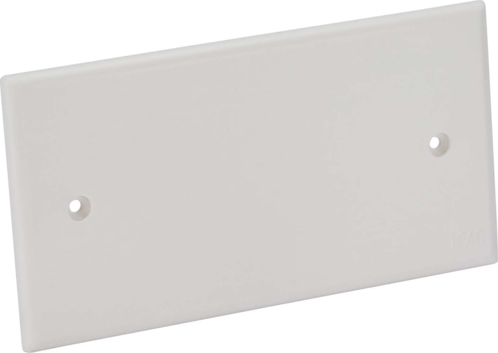 Coperchio Ribassato con Viti per Scatola da Incasso Rettangolare 4 Moduli Bianco - 2