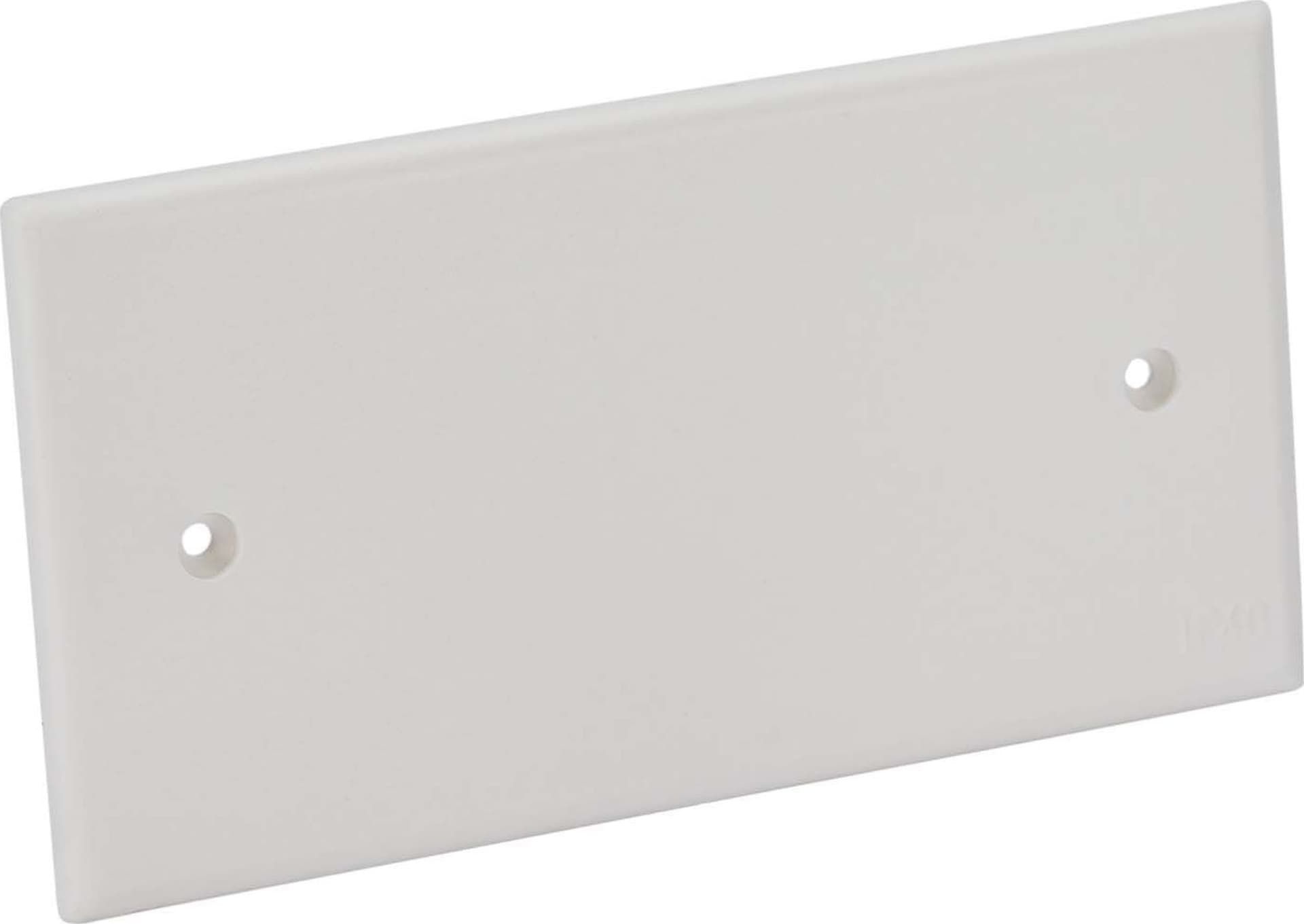 Coperchio Ribassato con Viti per Scatola da Incasso Rettangolare 4 Moduli Bianco - 3
