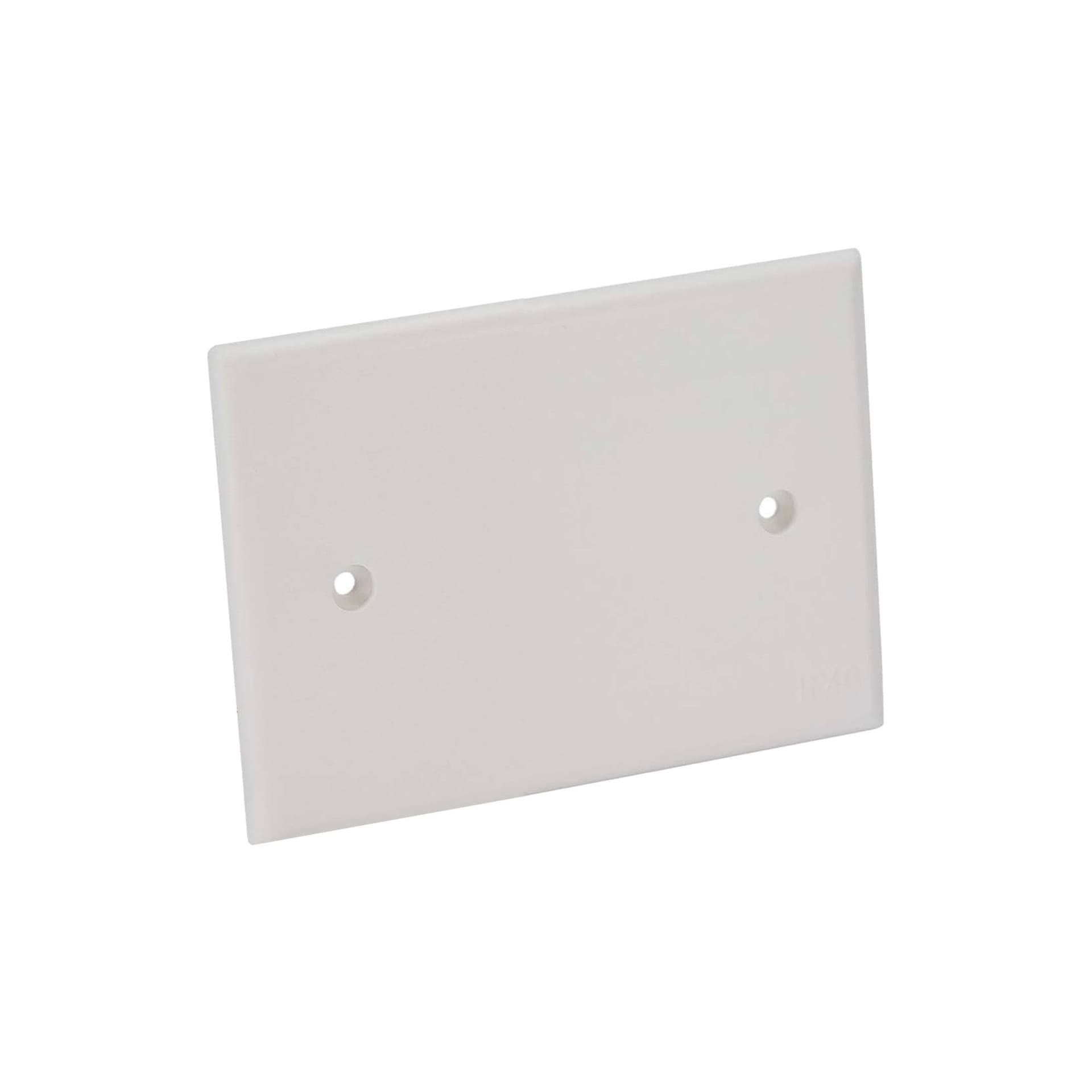Coperchio Ribassato con Viti per Scatola da Incasso Rettangolare 3 Moduli Bianco - 3