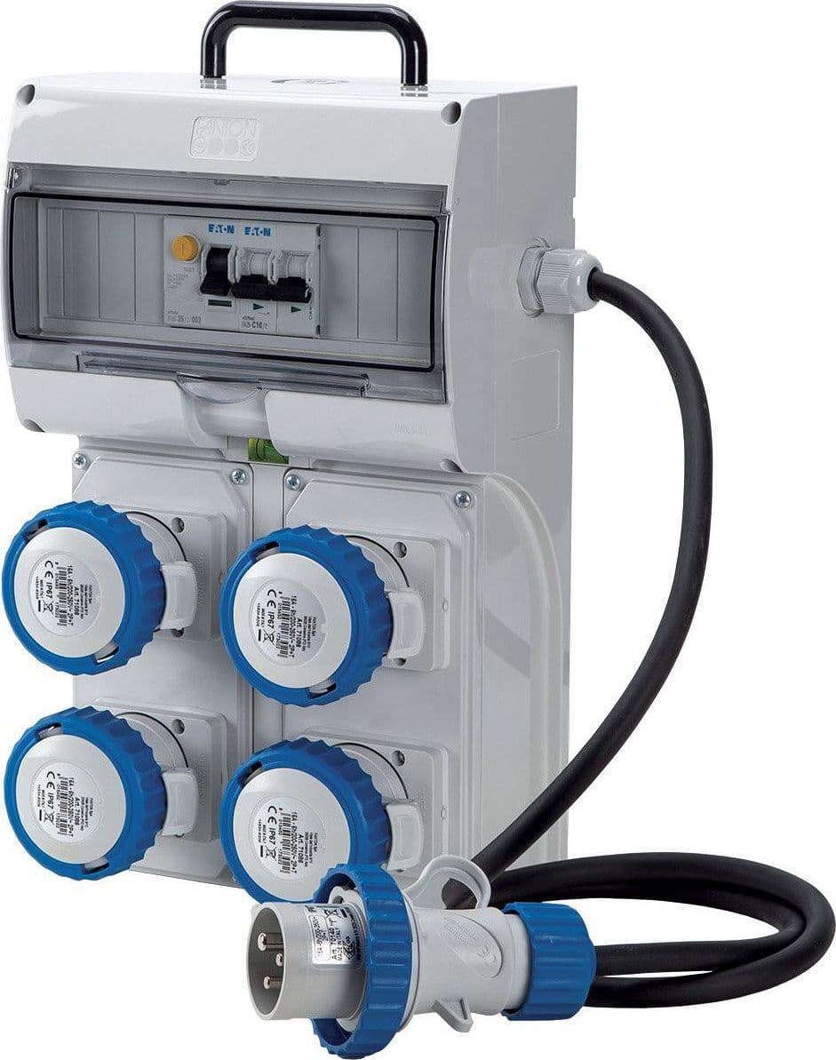 Quadro Elettrico KEY BOX 2 ASC IP65 4 prese 2P+T 16A Cavo 1,5m 3kW