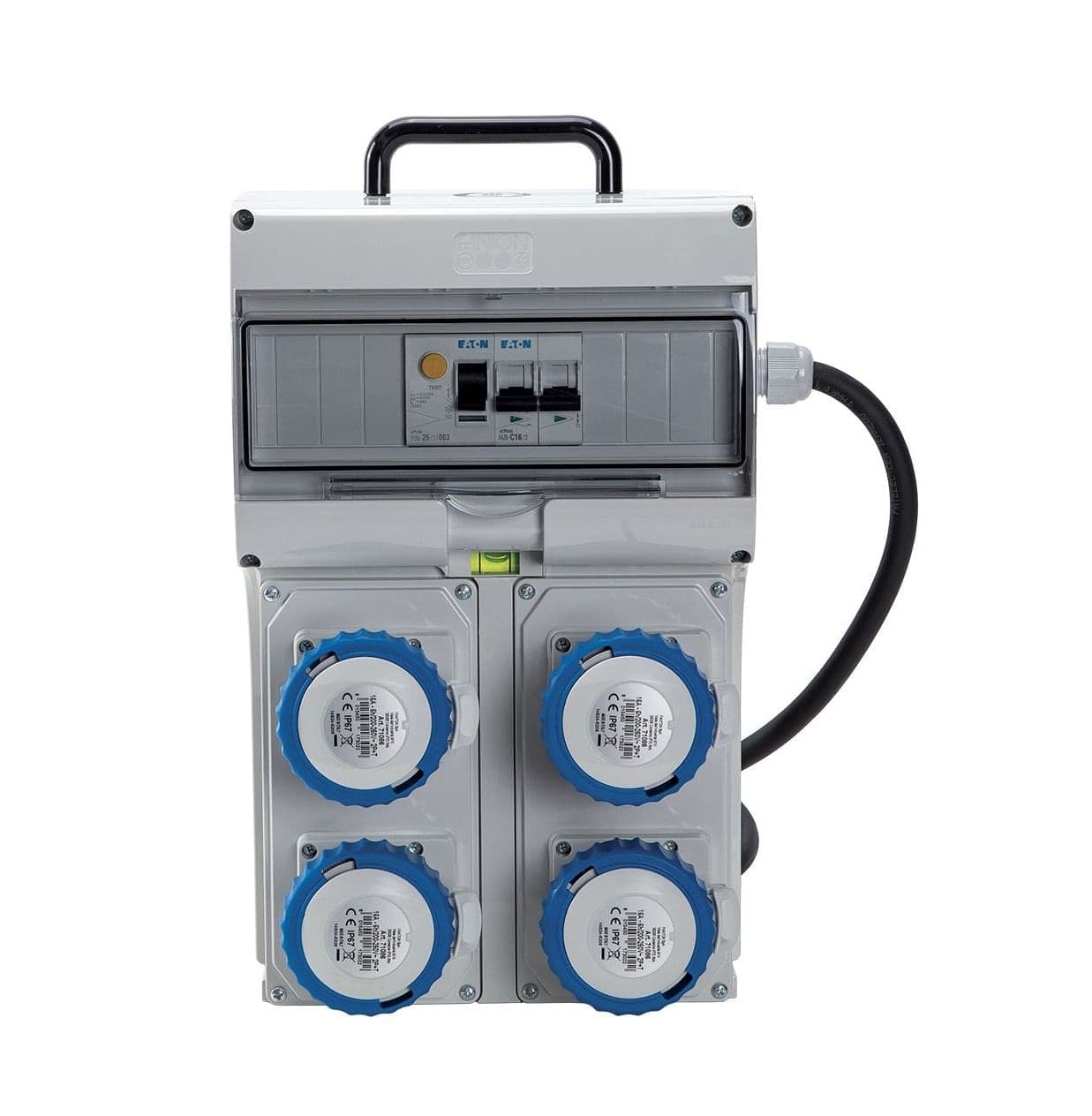 Quadro Elettrico KEY BOX 2 ASC IP65 4 prese 2P+T 16A Cavo 1,5m 3kW - 8