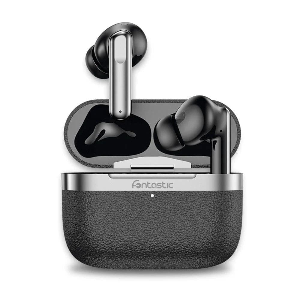 Cuffie Auricolari BT 5.4 TWS con Hybrid ANC + ENC 6 Microfoni Custodia USB-C&trade e Ricarica Wireless Nero