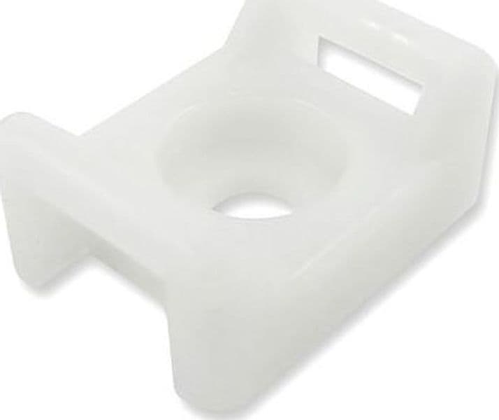 Base a Sella 17.6x12.9x8.3 mm per Fascette 100 Pz Beige - 3
