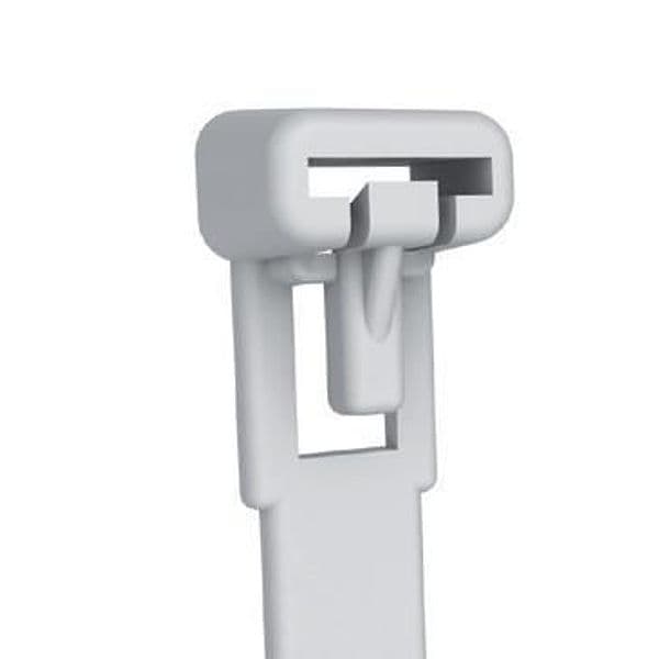 Fascette Fermacavi Riutilizzabili 200x7,6mm in Nylon 100pz Bianco - 6