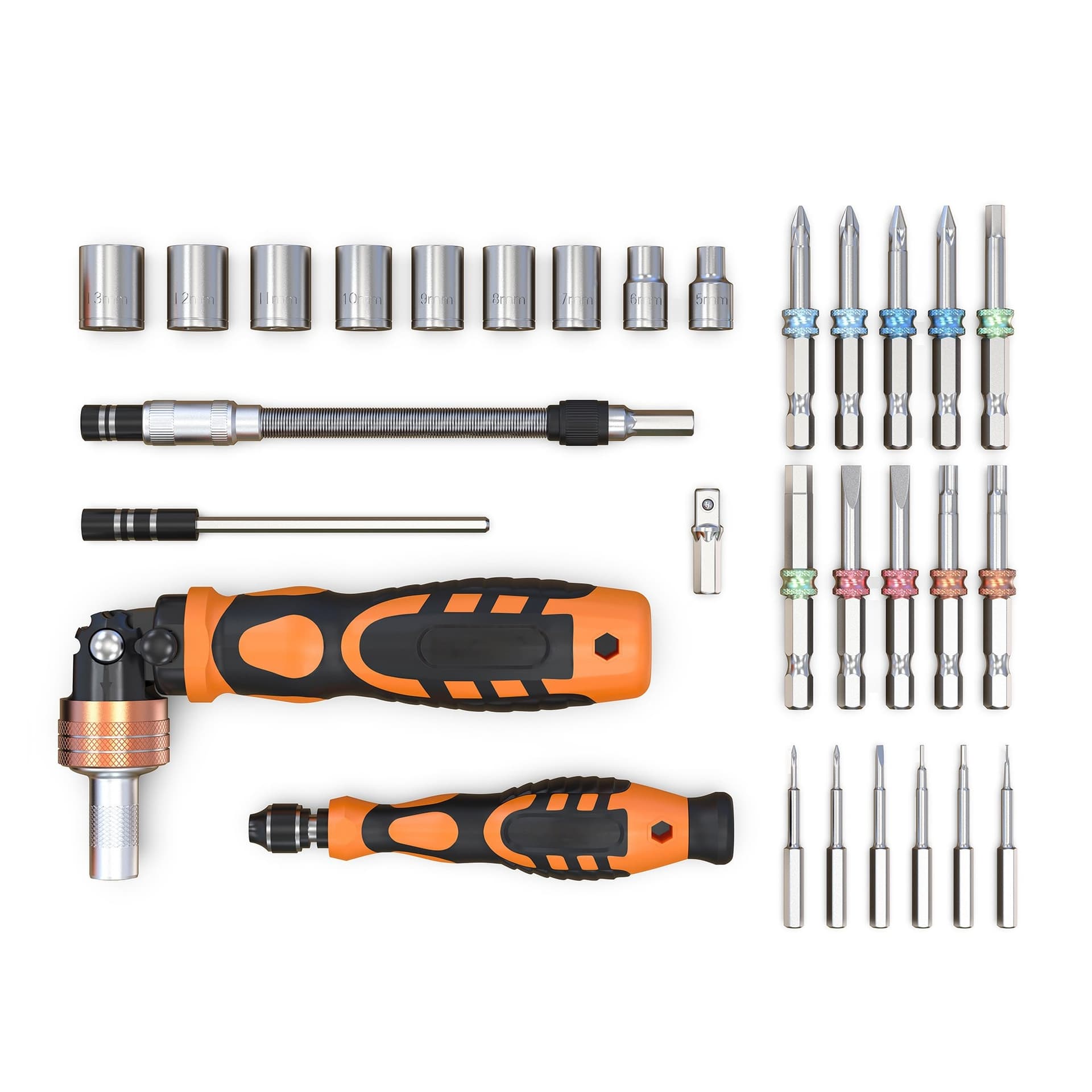 Kit Valigetta 31 pezzi in 1 Cacciaviti Bussole e Punte Professionali - 3