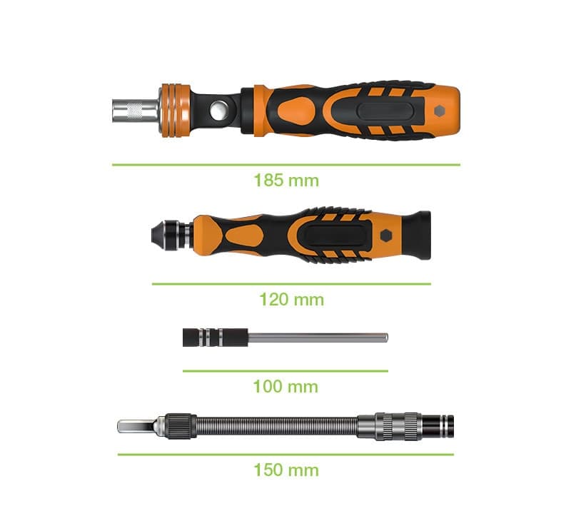 Kit Valigetta 31 pezzi in 1 Cacciaviti Bussole e Punte Professionali - 6