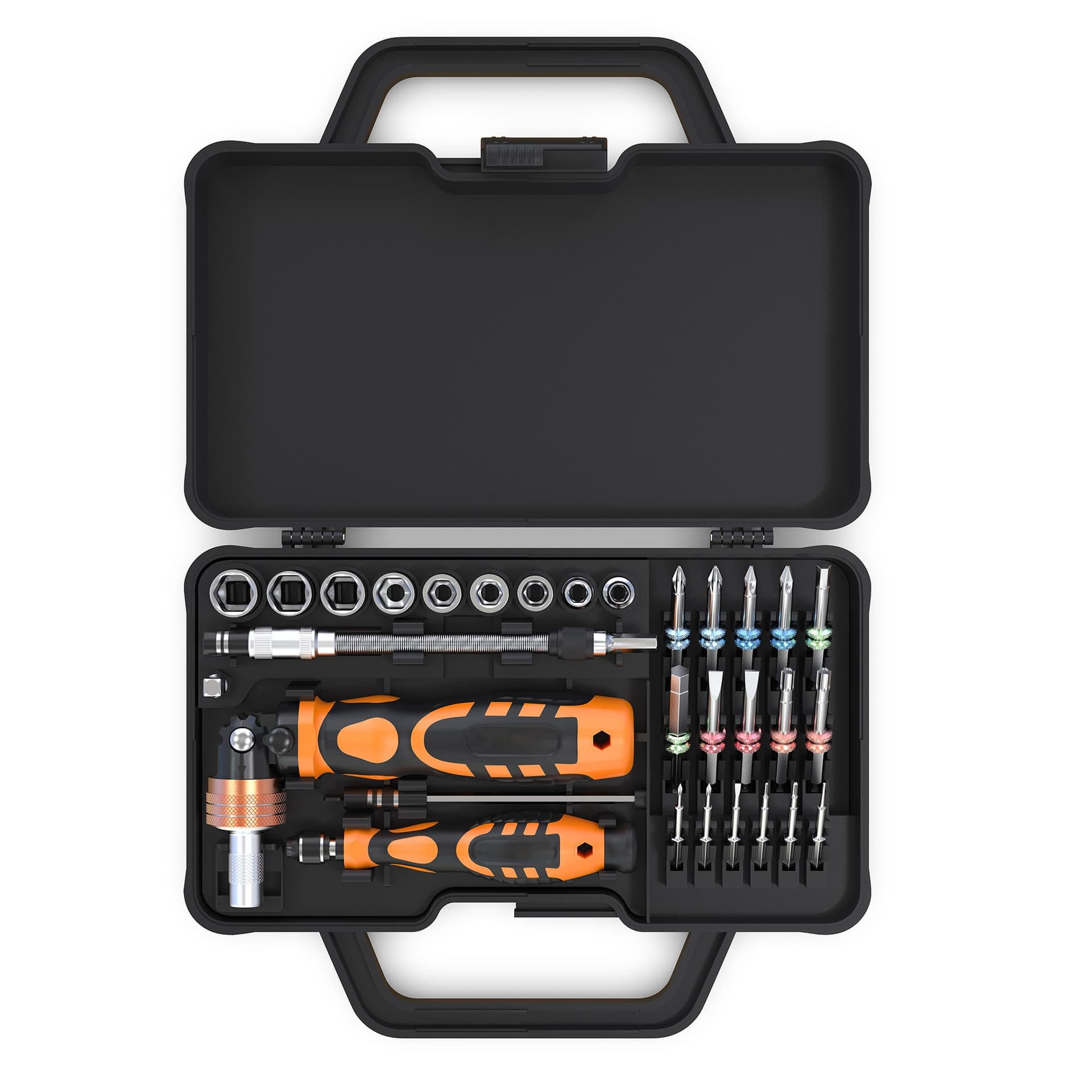 Kit Valigetta 31 pezzi in 1 Cacciaviti Bussole e Punte Professionali - 8