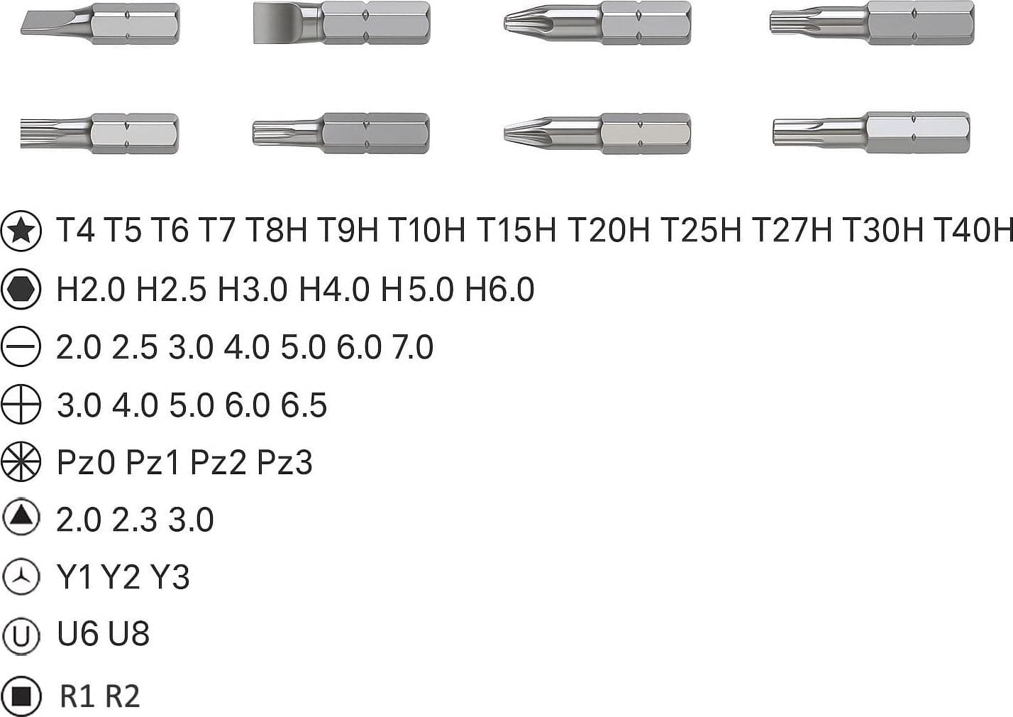 Kit Valigetta 48 in 1 Cacciavite, Punte - 12
