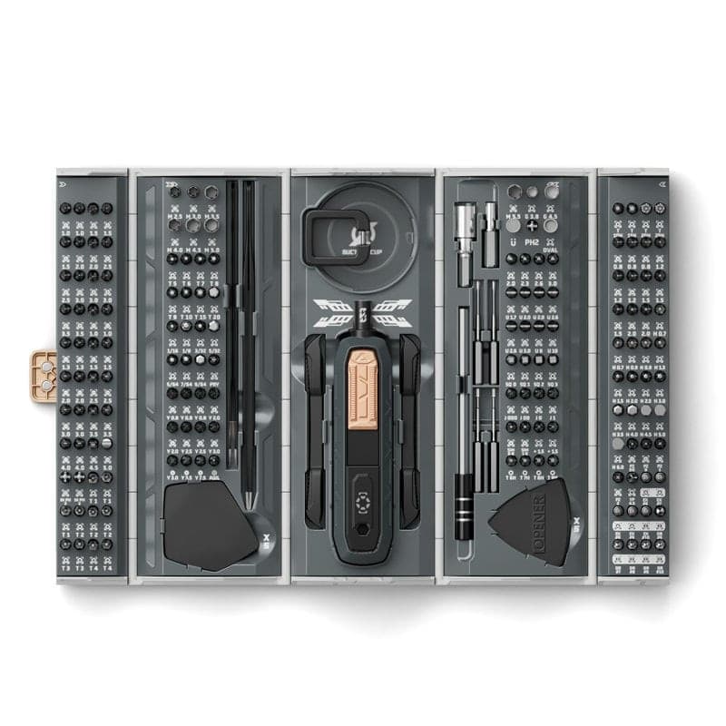 Set attrezzi 180 pezzi in 1 Cacciavite, Bussole e Punte - 4