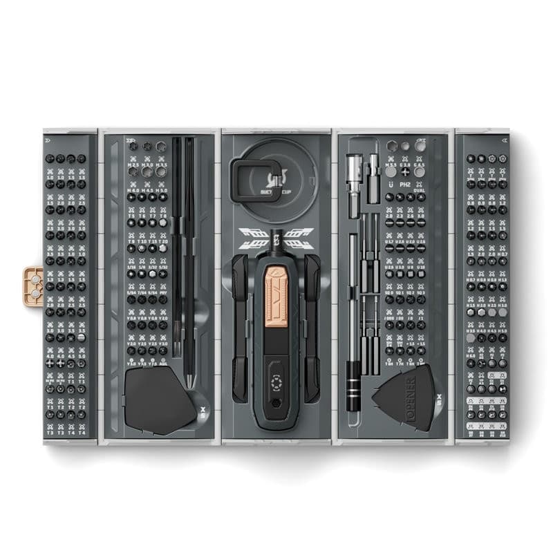 Set attrezzi 180 pezzi in 1 Cacciavite, Bussole e Punte - 6
