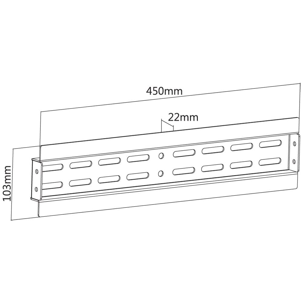Barra Aggiuntiva per Supporti TV a Muro Video Wall - 2