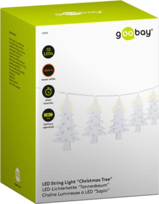 10 Luci LED Albero di Natale Bianco Caldo IP20 - 2