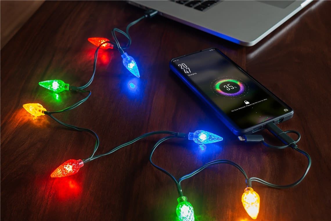 Cavo di Ricarica USB per Smartphone con Luci a LED - 5
