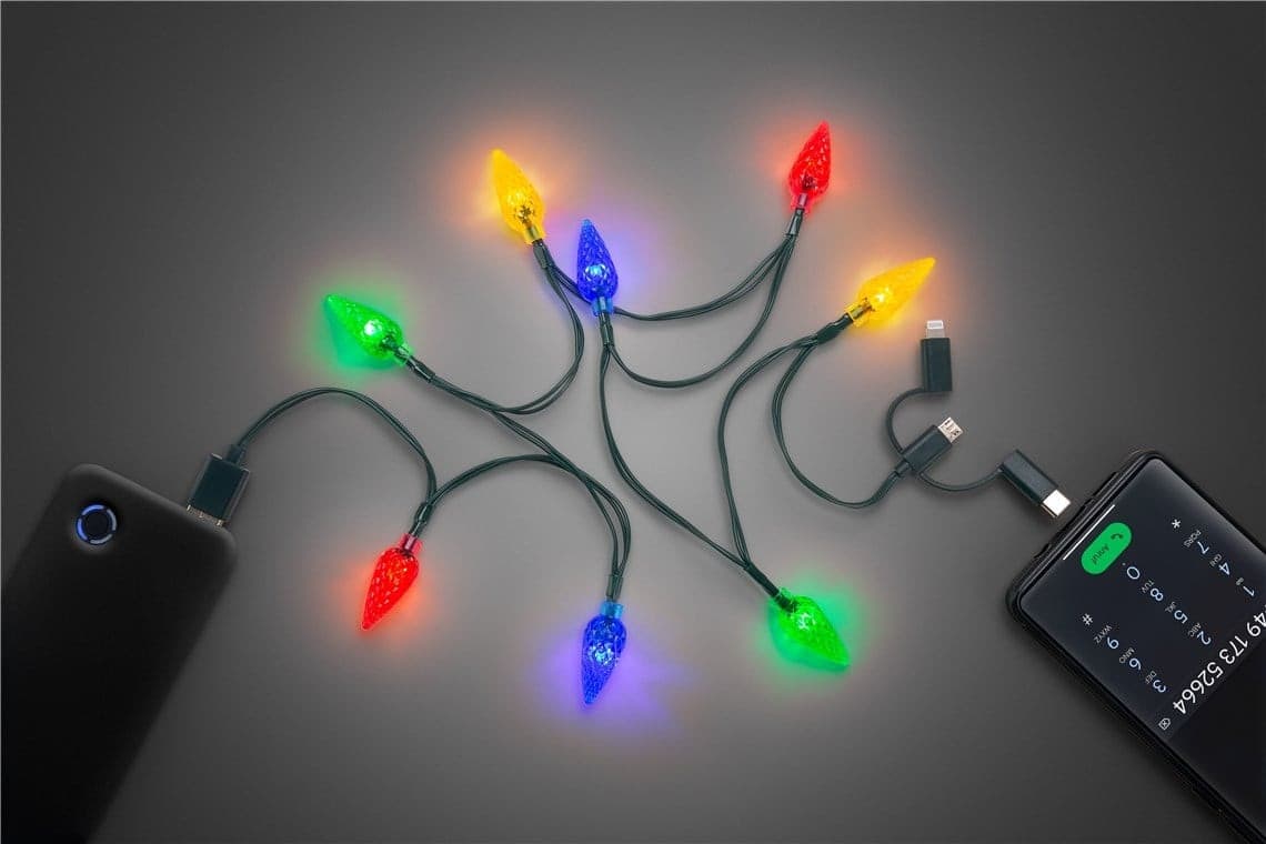 Cavo di Ricarica USB per Smartphone con Luci a LED - 6