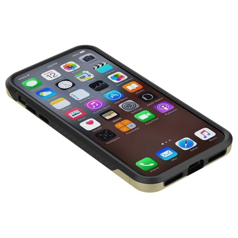 Zizo Star Diamond Hybrid Cover for iPhone X (Gold/Black) - 5