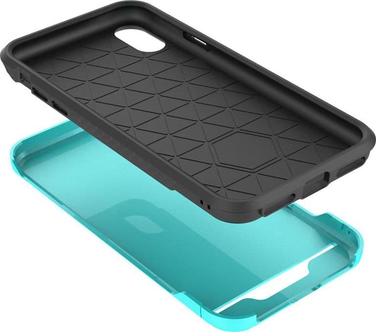 Zizo Star Diamond Hybrid Cover for iPhone X (Teal/Black) - 3