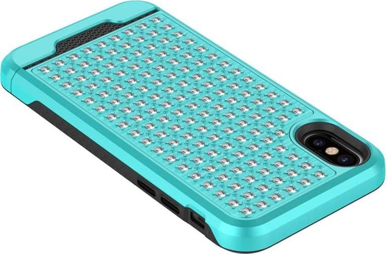 Zizo Star Diamond Hybrid Cover for iPhone X (Teal/Black) - 7