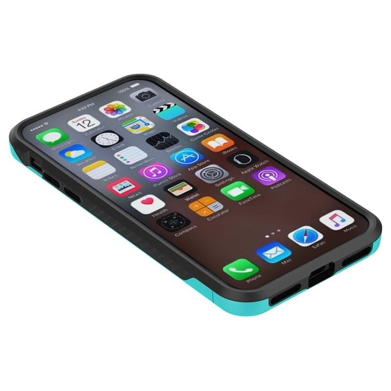 Zizo Star Diamond Hybrid Cover for iPhone X (Teal/Black) - 10