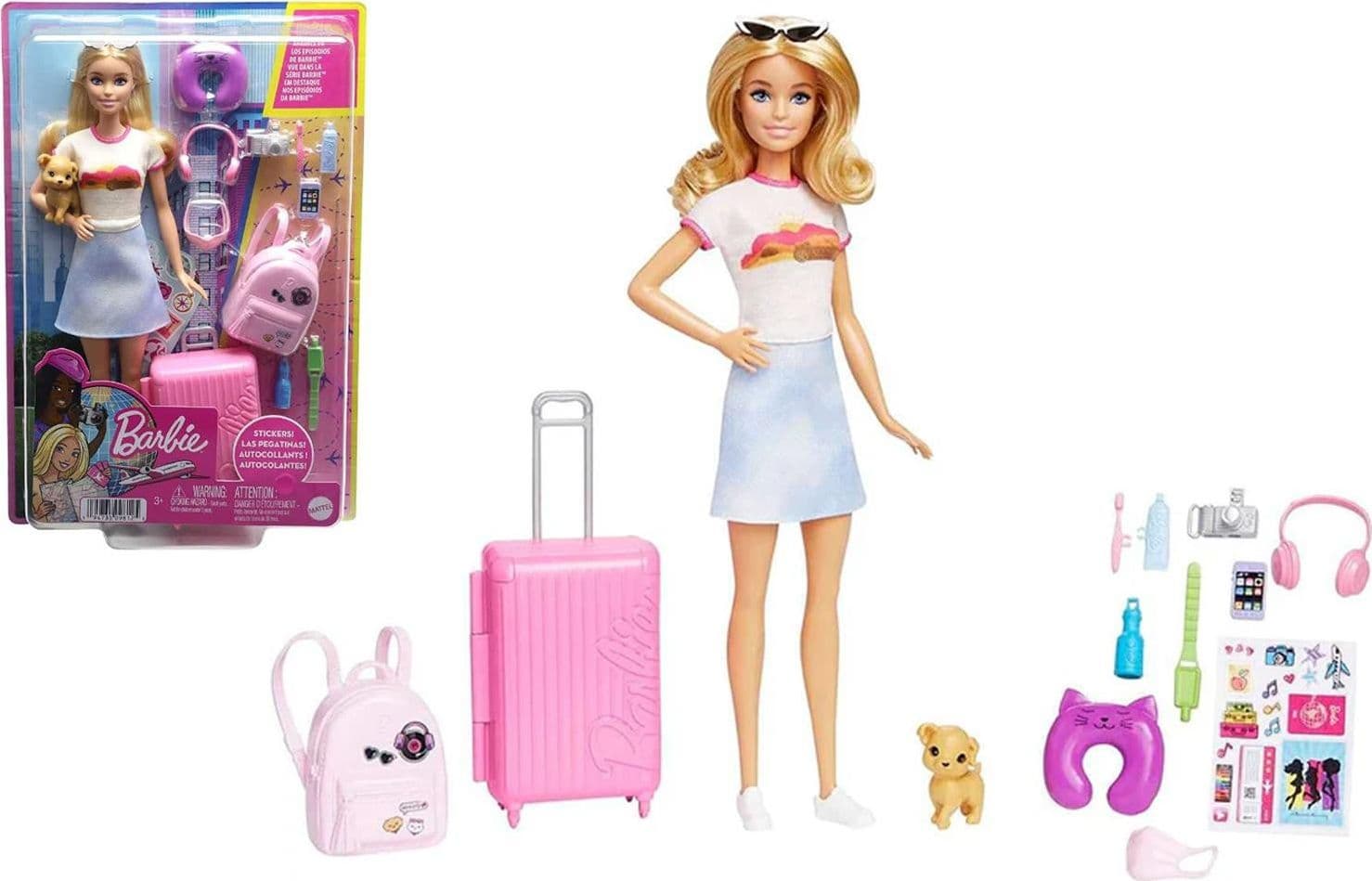 Barbie Traveller con Valigia e accessori