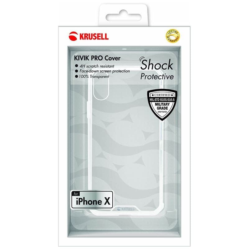Krusell Kivik Pro Cover - Case for iPhone X (Transparent) - 4