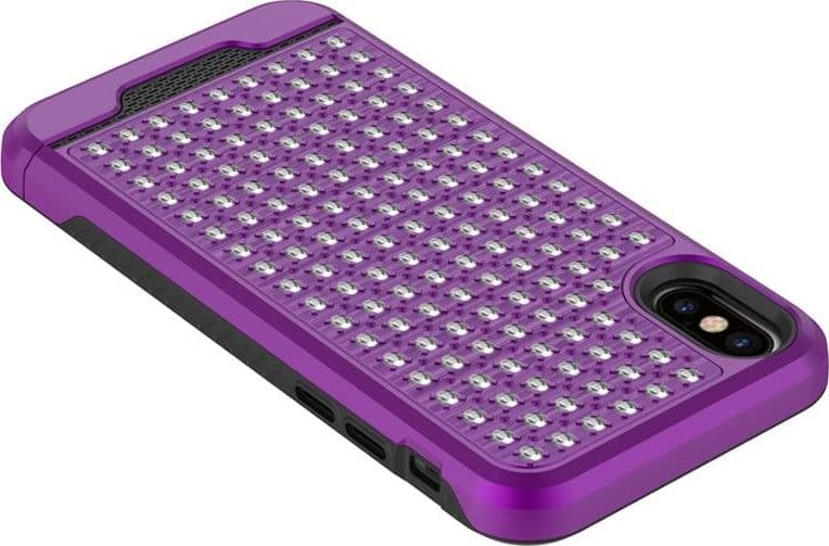 Zizo Star Diamond Hybrid Cover for iPhone X (Purple/Black) - 7