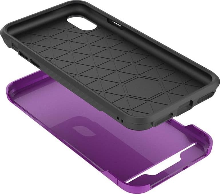 Zizo Star Diamond Hybrid Cover for iPhone X (Purple/Black) - 8