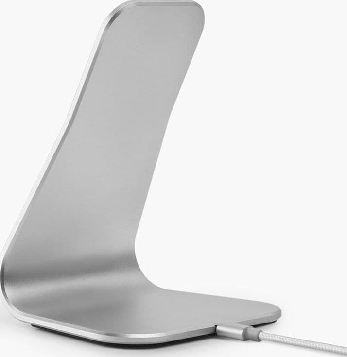 XVIDA (POWER 2) Wireless Charging Desk Stand - Qi 7.5W (Silver) - 8