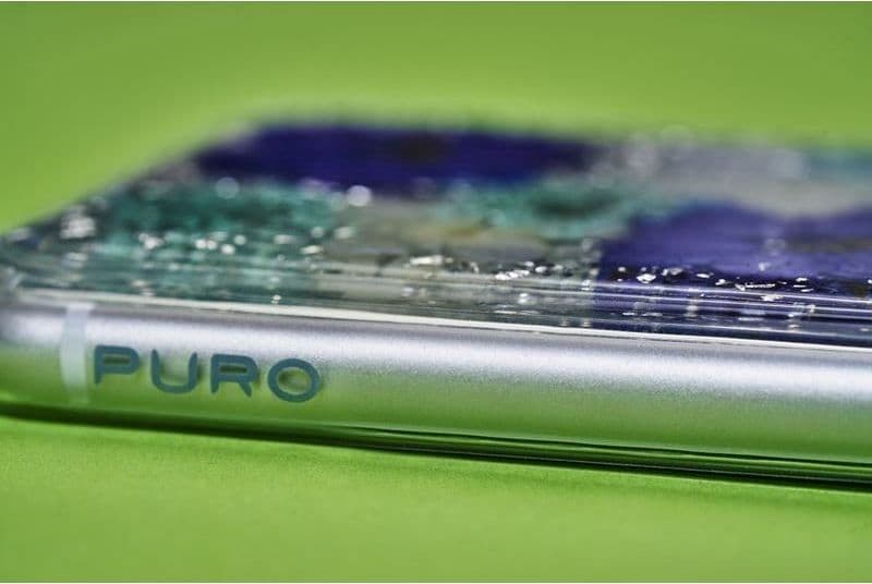 PURO Glam Hippie Chic Cover - Case for iPhone XR (real green flower petals) - 19