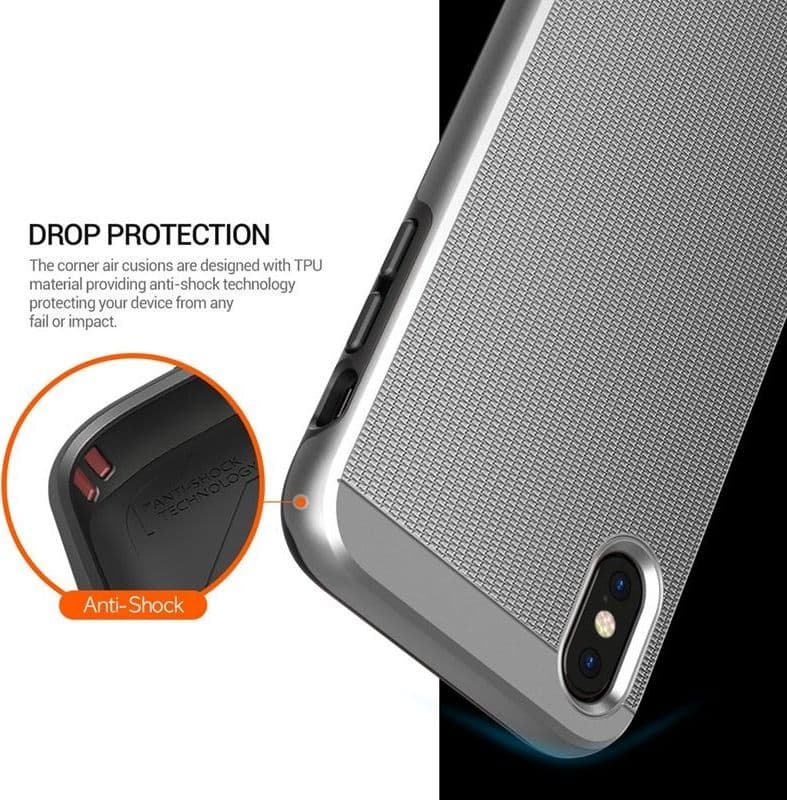 Obliq Slim Meta - Case for iPhone Xs / X (Satin Silver) - 12