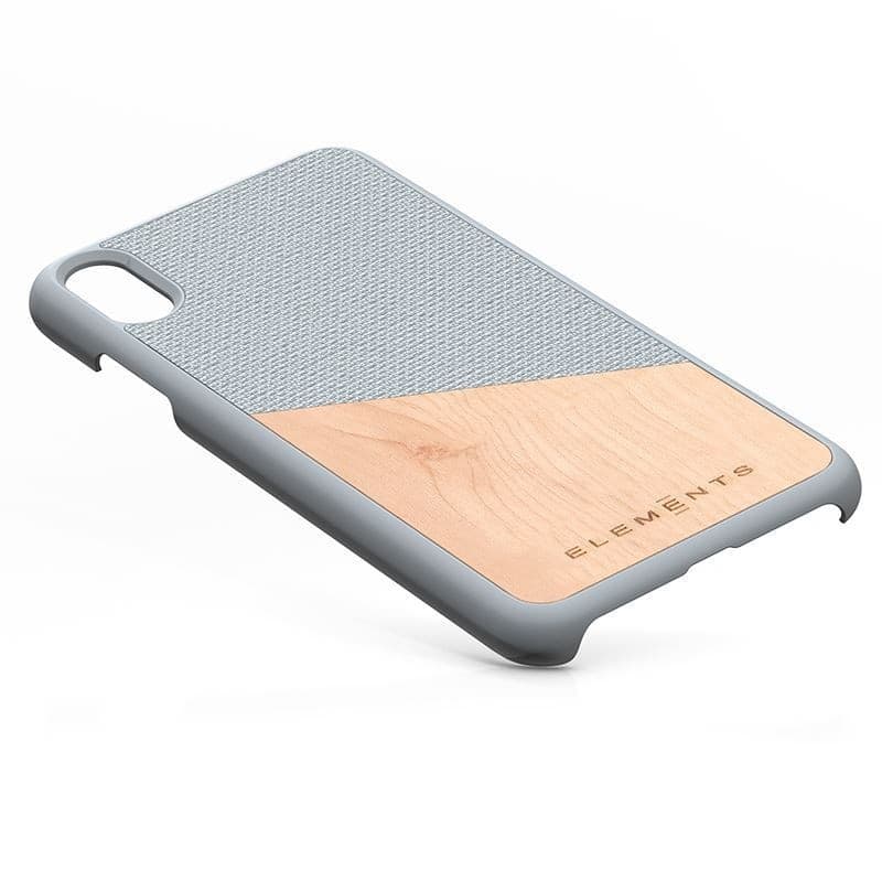 Nordic Elements Original Hel - Case for iPhone Xs Max with real maple wood (Light Grey) - 12
