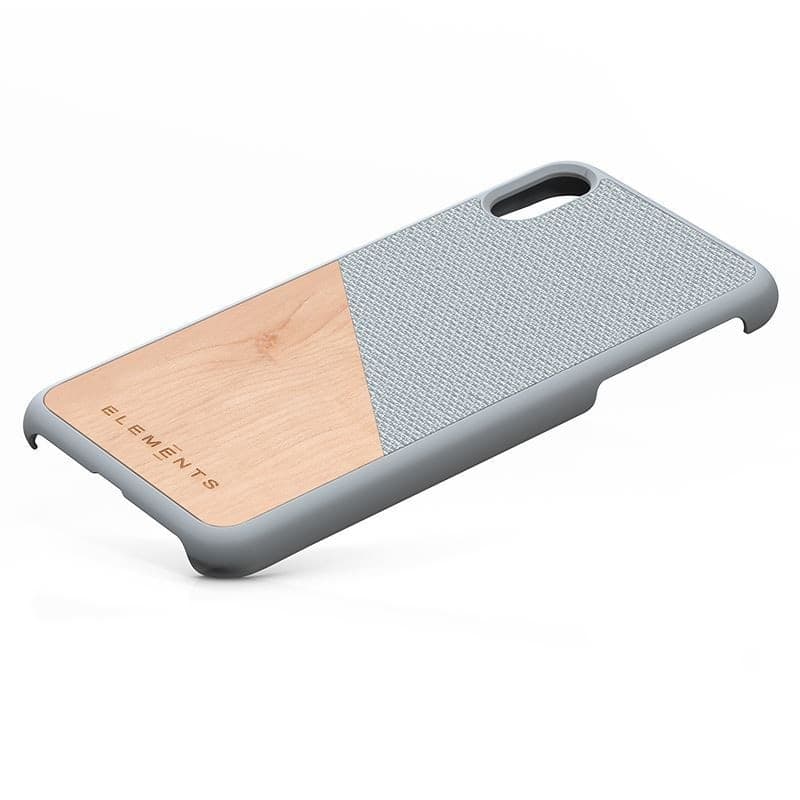 Nordic Elements Original Hel - Case for iPhone Xs Max with real maple wood (Light Grey) - 13