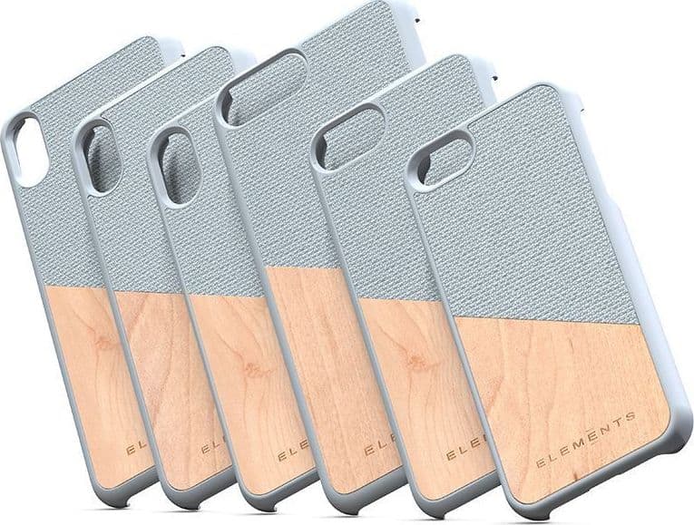Nordic Elements Original Hel - Case for iPhone Xs Max with real maple wood (Light Grey) - 16