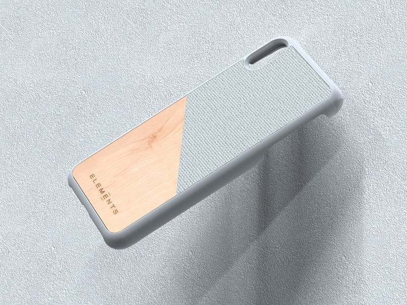 Nordic Elements Original Hel - Case for iPhone Xs Max with real maple wood (Light Grey) - 9
