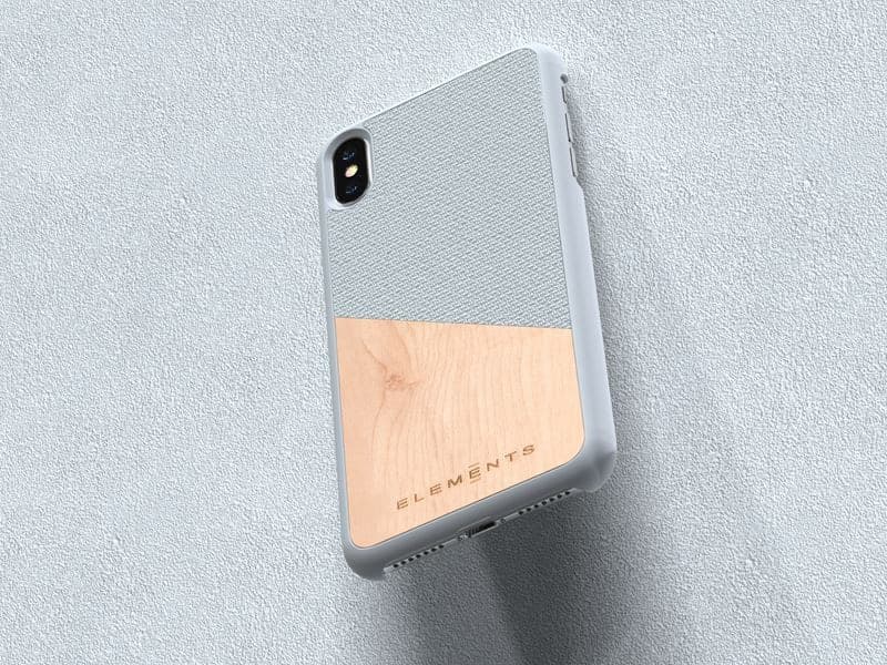 Nordic Elements Original Hel - Case for iPhone Xs Max with real maple wood (Light Grey) - 10