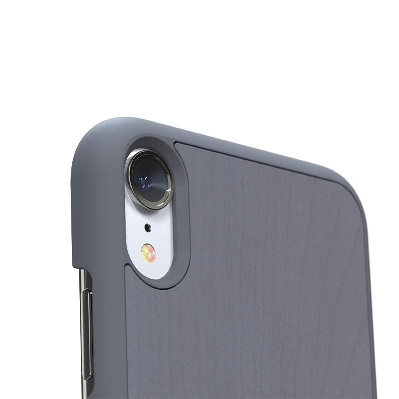Nordic Elements Original Gefion - Case for iPhone XR with real maple wood (Mid Grey) - 15