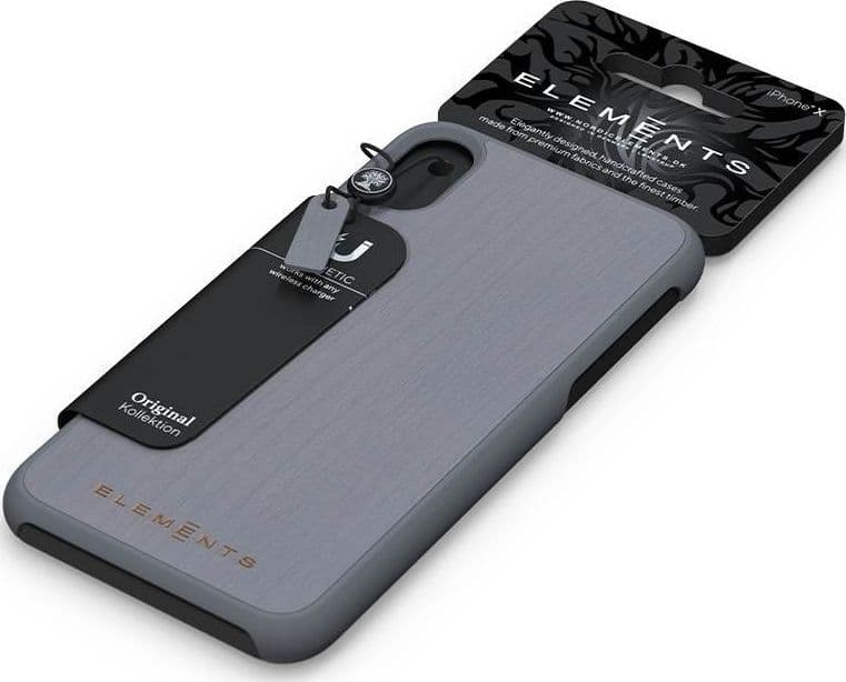 Nordic Elements Original Gefion - Case for iPhone XR with real maple wood (Mid Grey) - 17