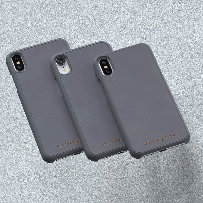 Nordic Elements Original Gefion - Case for iPhone XR with real maple wood (Mid Grey) - 19